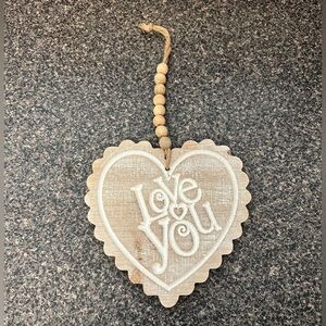 Valentine Love You Heart Wood Wall Decor